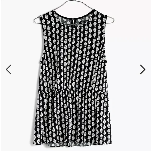 Madewell Ruffle Tank Top in Bloomstamp Size XS - Picture 11 of 12